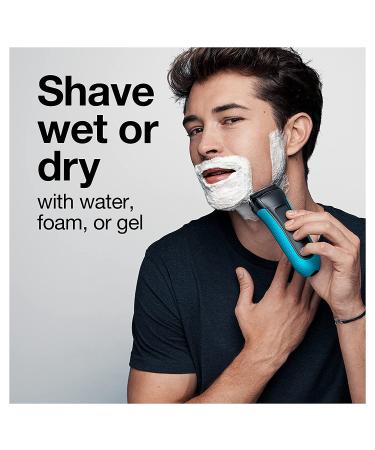 Braun Electric Series 3 Razor with Precision Trimmer - Rechargeable Wet & Dry Foil Shaver for Men - Blue/Black - Buy Online on GoSupps.com