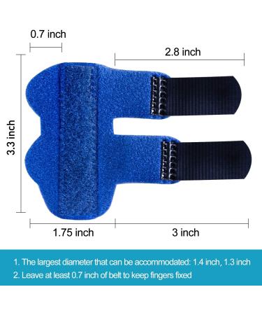 Trigger Finger Splint for Pain Relief & Support - Ideal for Sport Injuries, Basketball, Senior Tendon Release - Blue - Buy Online on GoSupps.com