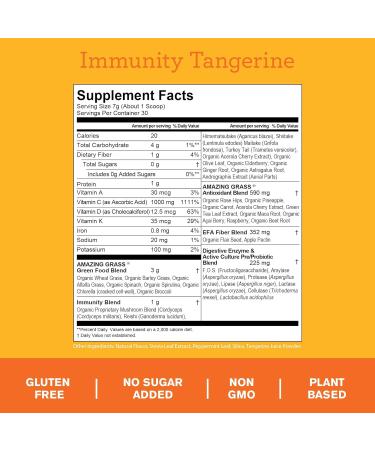 Amazing Grass Green Superfood Immunity & Detox Bundle - 30 Servings Each with Vitamin C, Digestive Enzymes - Buy Online on GoSupps.com