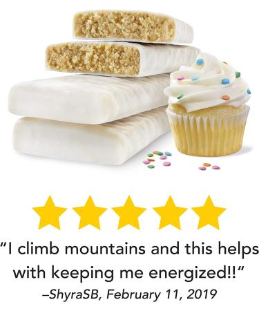 think! Cupcake Batter Protein Bars - 150 Calories, 10 Pack - High Protein Snack - Buy Online on GoSupps.com