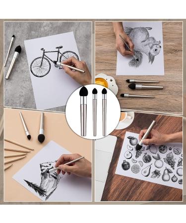 6 Pcs Artist Blending Sponge Pen Set - Reusable Sketching Tool for Charcoal Powder Drawing Correction and Smudging - 3 Sizes Available - Buy Online on GoSupps.com