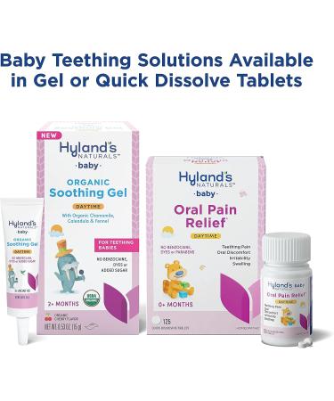 Hyland's Naturals Baby Organic Daytime Soothing Gel with Chamomile, Calendula & Fennel | Ages 2 Months & Up | 0.53 oz - Buy Online on GoSupps.com