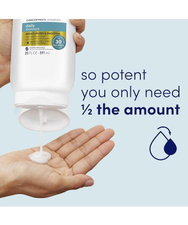 Dove Daily Moisture Shampoo & Conditioner Set for Dry Hair - 2X More Washes in 30 Seconds - 20 fl oz (Pack of 2) - Buy Online on GoSupps.com