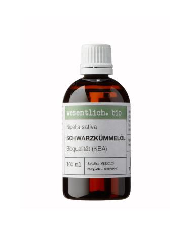Black cumin oil organic cold pressed 100ml from essential.