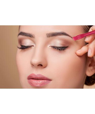 Eyebrow Pomade Brush - Thin Angled Spatula Tool for Brow Hair Strokes in Black, Dark Brown, Blonde - Waterproof Stencil Kit for Arches - Eyeliner Winged Tips - Eyes & Face Contour Brushes - Buy Online on GoSupps.com
