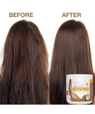 Argan Oil Hair Mask 16 Oz - Deep Conditioner for Dry, Damaged Hair - Hydrating Treatment with Organic Argan Oil, Coconut Oil and Collagen - Buy Online on GoSupps.com