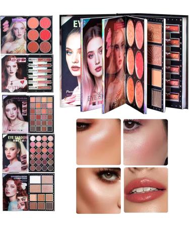 Makeup Palettes 48 Colours Matte Eyeshadow Face Glitter Blush Contour Palette for Women Brides Daily Work Party Travel Birthday Wedding Sitting - Buy Online on GoSupps.com