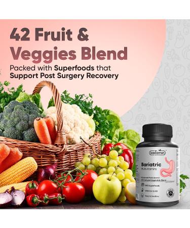 Kaitamin Bariatric Multivitamin with Iron - 120 Liquid Capsules - Post Bariatric Surgery Support - Buy Online on GoSupps.com
