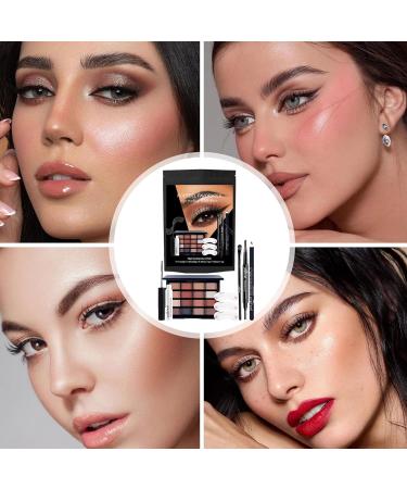 Eyeshadow Kit Portable Makeup Kit with Eyeshadow Eye Liner & Mascara | Long Lasting Waterproof Eyeshadow Palette for Women/Set - Buy Online on GoSupps.com