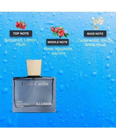 CREATION KRIVA Louis Cardin Illusion Eau De Parfum For Men || 100ml || Strong & Long Lasting Fragrance | Gift for Him - Buy Online on GoSupps.com