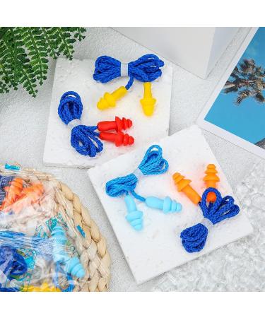 Xuhal 200 Pairs Corded Reusable Silicone Ear Plugs Bulk - Noise Cancelling Hearing Protection for Shooting, Work, Swimming - Individually Wrapped Soft Earplugs for Kids & Adults - 4 Colors - Buy Online on GoSupps.com