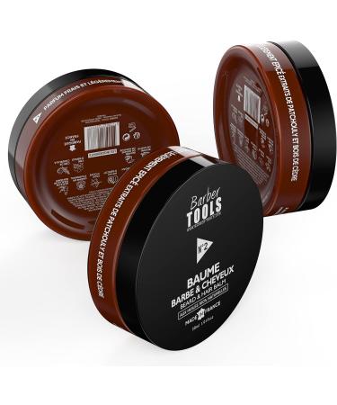 Barber Tools Beard Balm Set N 1/2/3 - 100% Natural Oils, Made in France - Nourishing & Hydrating Formula with Waxes, Butters, and Essential Oils - 3 x 30 ml - Buy Online on GoSupps.com