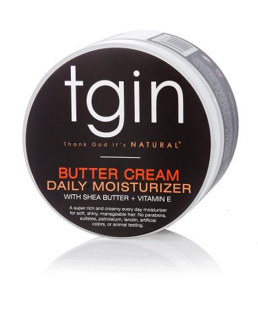 tgin Butter Cream Daily Moisturizer for Natural Hair - 12 Oz - For Dry, Curly Hair - Paraben Free Styling Product - Curl Cream for Type 3c and 4c Hair - Buy Online on GoSupps.com