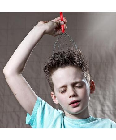 Andalus Handheld Scalp Massager - Red | Gentle Beads for Stress Relief and Deep Relaxation - Buy Online on GoSupps.com