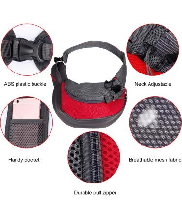 Hands-Free Small Dog Carrier - Travel Pet Bag for Cats & Rabbits Under 2.5kg | Comfortable Cross-Body Carrier for Subway & Outdoors - Buy Online on GoSupps.com