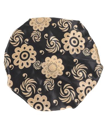 Healeved Girls Hair Ties and Sleep Cap Set - Satin Printing, Elastic Headband, Shower Cap - 2pcs, 26x26cm - As Shown - Buy Online on GoSupps.com