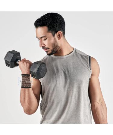 Buy Copper Wrist Compression Sleeves for Arthritis & Carpal Tunnel | Comfortable Support for Men & Women - 1 Pair - Buy Online on GoSupps.com
