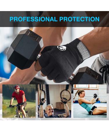 Fitespot Breathable Workout Gloves for Men and Women - Full Palm Protection for Weight Lifting, Fitness, Cycling, and More | Large Athletic Training Gloves - Buy Online on GoSupps.com