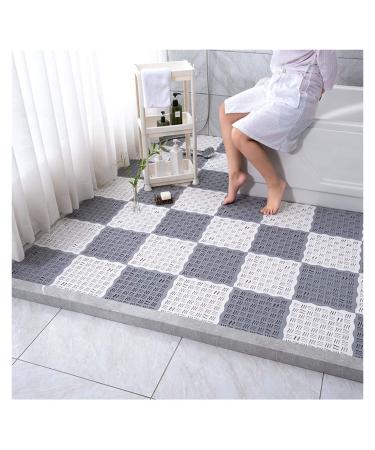 Non-Slip Shower Mat Can Arbitrary Cutting Bathroom Rugs Used for Household WC Corridor Public Baths GHHZZQ (Color : A, Size : 9-Tiles) 9-Tiles A