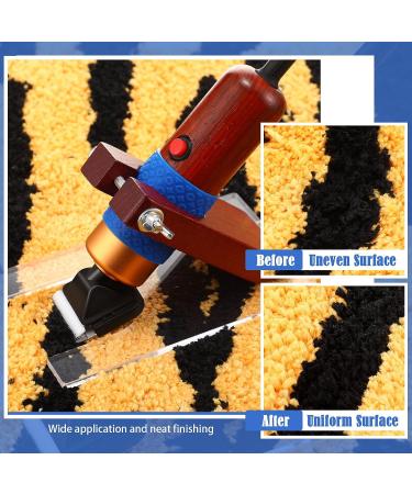 Carpet Trimmer Tufting Clippers Speed Adjustable Carpet Carving Clippers Low Noise Rug Tufting Trimmer Carpet Carving Clippers Rug Making Tool for Tufting Carpet Rug Clean  200W (Dark Brown) - Buy Online on GoSupps.com