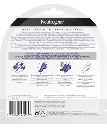 Neutrogena Norwegian Formula CICA-Repair Foot Mask - Intensive Hydration & Repair | 1 Piece - Buy Online on GoSupps.com
