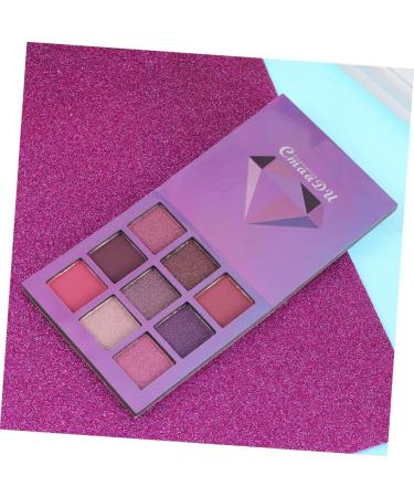 Balacoo 2pcs 9 Eyeshadow Women Eye Shadow Metallic Eye Shadow Palettes Diamond Makeup Palette 1 count (Pack of 1) Purplex2pcs - Buy Online on GoSupps.com
