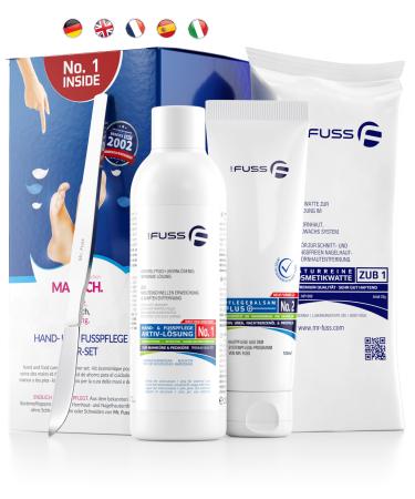 Mr. Fuss No.1 - Advanced Pack Steel Classic - Klein Nail skin - corneal remov Package 5 TLG.2-100 ml cotton cotton corneaus classic