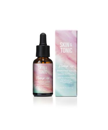 SKIN & TONIC Plump Up Hydration Serum Hyaluronic Acid Prebiotic and Glycogen For Hydrating Smoothing and Firming 30ml