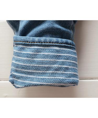 KIDSCOOL SPACE Baby Denim Overalls 3D Cute Cartoon Jean Dungarees | Blue-2156 | 3-6 Months - Buy Online on GoSupps.com