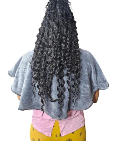 Buy Grey Microfiber Shoulder Towel/Cape - Hair Bleach-Proof | Fast International Shipping - Buy Online on GoSupps.com