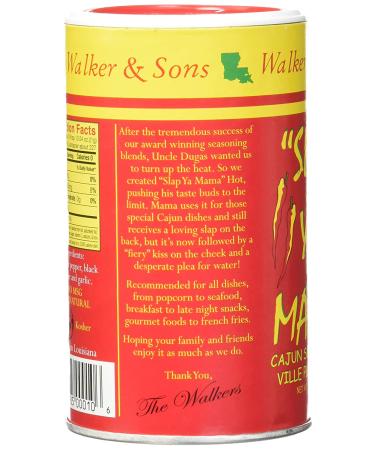 Slap Ya Mama Louisiana Style Cajun Seasoning Hot Blend - MSG-Free & Kosher - 8 oz Can (Pack of 3) - Buy Online on GoSupps.com