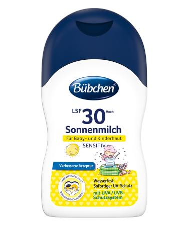 B bchen sensitive sun milk LSF 30 waterproof sun protection for sensitive baby skin high UV protection for children and babies quantity: 1 x 150 ml