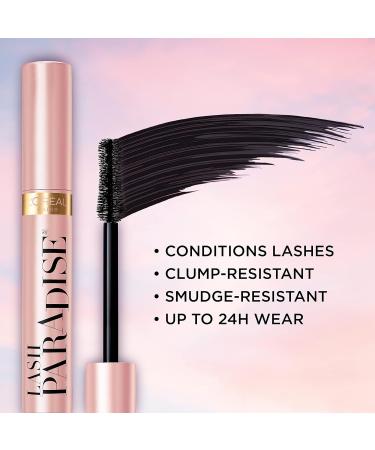 L'Oreal Paris Lash Paradise Mascara - Voluptuous Volume, Intense Length, Feathery Soft Lashes - No Flaking, Smudging, or Clumping - Mystic Black 0.25 Fl Oz - Buy Online on GoSupps.com