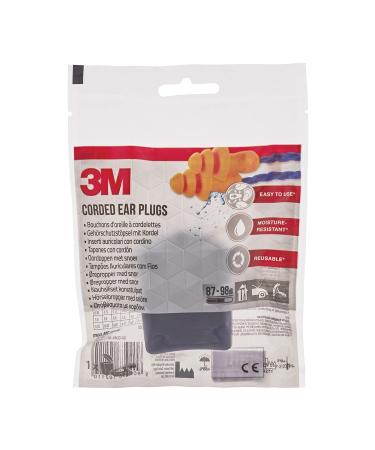 3M Hearing Protection Plugs with Cord - Optimal Noise Reduction (87-98 dB) - Set with Storage Box - Ideal for Work & Leisure - Orange - Buy Online on GoSupps.com