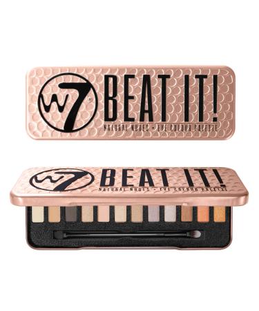 W7 Beat It! Natural Nudes Eye Colour Palette 1 pack (1 x 172 g) pink