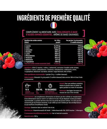  GEN GERMAN ELITE NUTRITION EAA powder 532g (38 servings) - The 9 essential amino acids incl. histidine & BCAA - Human Code formula - Vegan - Very good s - Buy Online on GoSupps.com