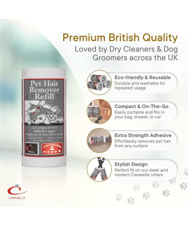 CARASELLE Pet Hair Remover Refills only no handles - Lint Rollers for Pet Hair Sticky Roller for Clothes Pet Hair Remover Washing machine Dog Hair Remover Cat Hair Roller Lint Roller Refills pack of 8 refills - Buy Online on GoSupps.com