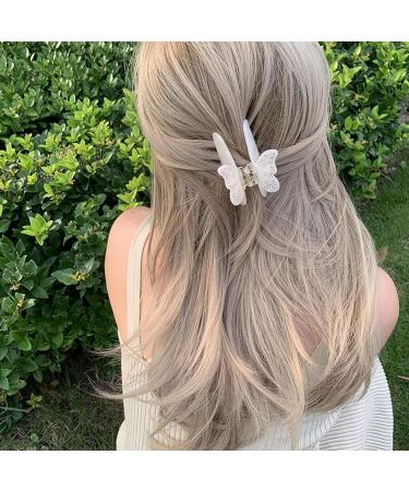 Lorenleya Butterfly Hair Claws - Cute and Colorful Hair Clips for Women - Strong Hold - Perfect Gift for Girls (Ivory) - Buy Online on GoSupps.com