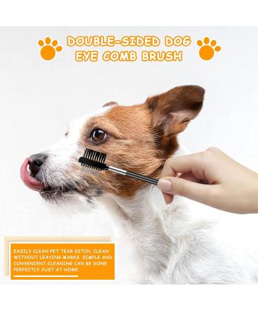 2 Pieces Dog Tear Comb Dog Eye Comb Tear Stain Remover Comb Dog Eye Grooming Comb Double-Sided for Removing Crust and Mucus - Buy Online on GoSupps.com