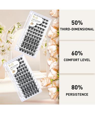 D Curl 10mm Eyelash Clusters | Mega Volume Individual Cluster Lashes | DIY Soft Fluffy Extensions - 72 Clusters - Buy Online on GoSupps.com