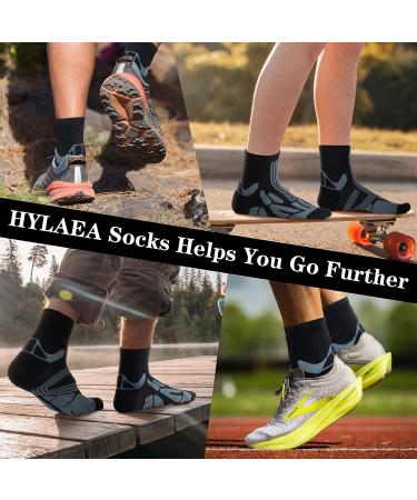 Quarter Athletic Running Socks 3-Pack for Men & Women - Moisture-Wicking, No Blister Cushion, Ideal for Cycling and Sports - Black - Buy Online on GoSupps.com