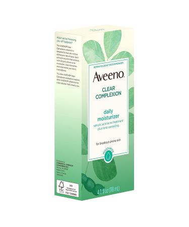 Aveeno Active Naturals Clear Complexion Daily Moisturizer 4 fl oz - Acne-Fighting Hydration - Buy Online on GoSupps.com