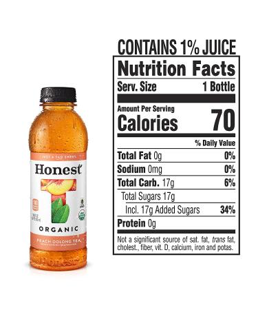 Honest Tea Variety Pack - Honey Green, Peach Oolong, Half & Half - 16.9 Fl Ounce Bottles (12 Pack) - Buy Online on GoSupps.com