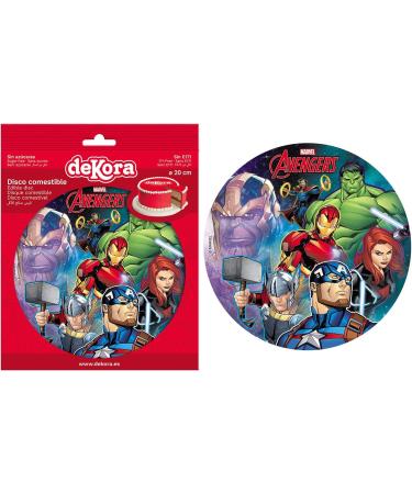 Dekora 236038 Avengers Edible Sugar Wafer Cake Topper 20cm - Buy Online on GoSupps.com