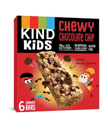 KIND Kids Chocolate Chip Bars, Chocolate, 4.86 Ounce (Pack of 6)