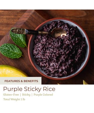 Fresh & Wild Exotic Purple Sticky Rice and Jasmine Rice Blend from Thailand - 1 lb - Buy Online on GoSupps.com