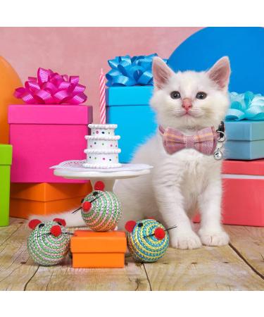 AKlamater 5Pcs Cat Collars with Bow Tie Breakaway Cat Collars Quick Release Safety Kitty Collars Adjustable Pet Collars for Cats Kitten Small Pet - Buy Online on GoSupps.com
