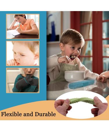 Sensory Chew Tubes 4 Pack - Silicone Oral Motor Tool for Autistic Children - BPA Free Teether Toys for Babies 3-12 Months - Buy Online on GoSupps.com