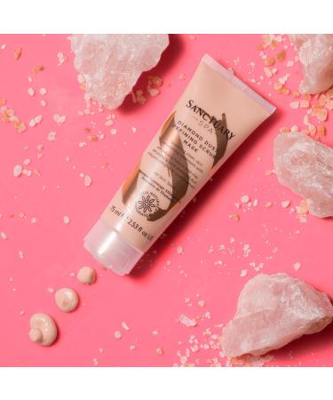 Sanctuary Spa Rose Face Mask Diamond Dust and Rose Clay 2 In 1 Face Mask and Face Scrub for All Skin Types 75 ml - Buy Online on GoSupps.com