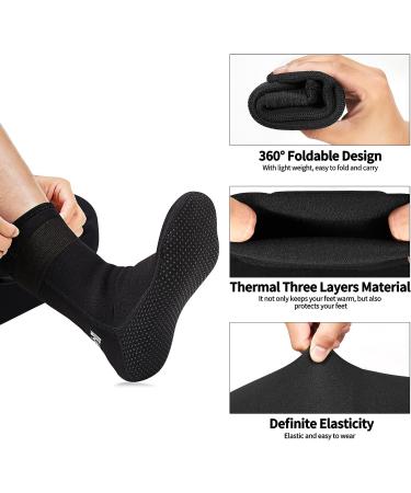 Goosehill 3mm Neoprene Dive Socks - Medium Black, for Snorkeling, Kayaking, Beach Volleyball - Buy Online on GoSupps.com